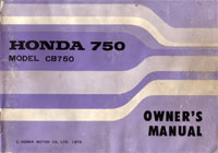 Honda CB750 Four K3 Owners Manual