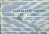 Honda CB750 Four F Owners Manual