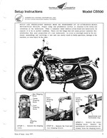 Honda CB500 Set Up Manual
