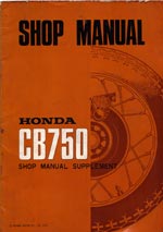 Honda CB750 Four Shop Manual Supplement